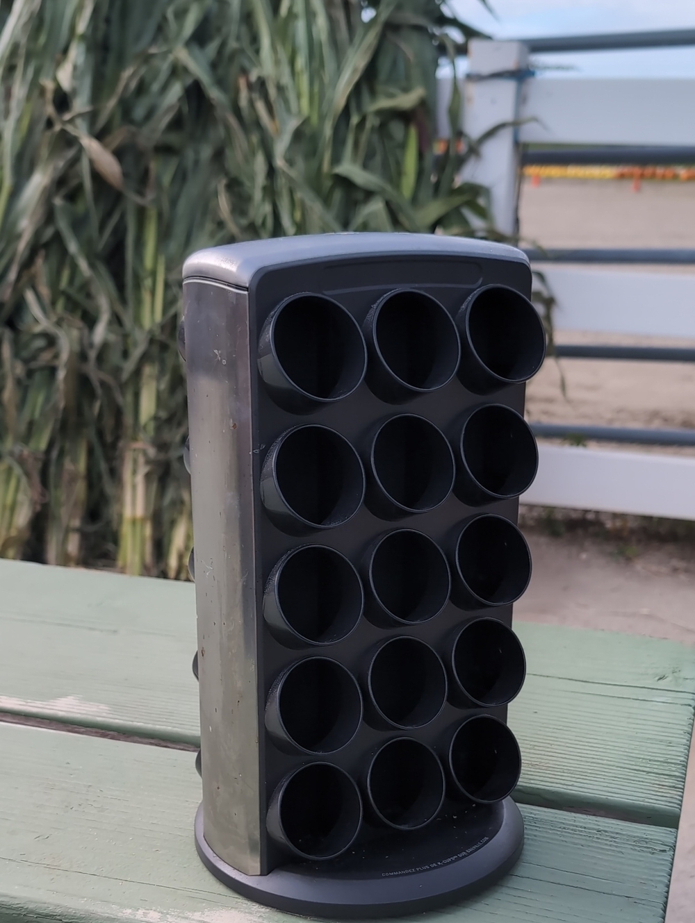 Keurig Brevelle Black & Gray Vertical Coffee Pod Tower Organizer